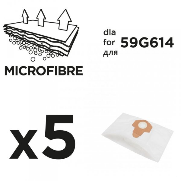 Worki do odkurzacza 59G614 5 sztuk