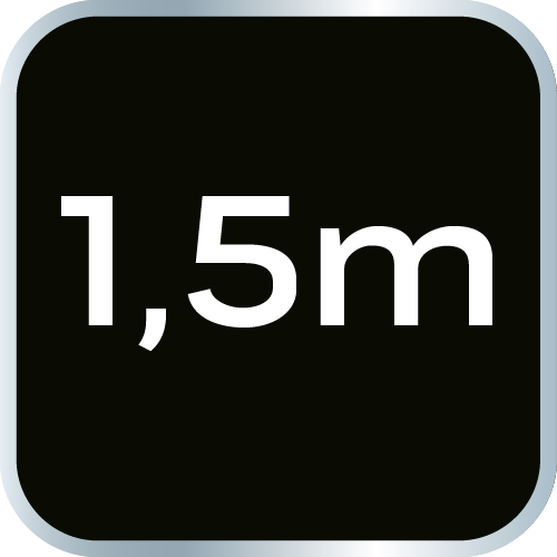 Przedłużacz listwowy 1.5m, 3x1.5mm2, 4G, czarny, ON/OFF