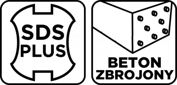 Wiertło do betonu zbrojonego SDS Plus 16 x 210 mm, quatro
