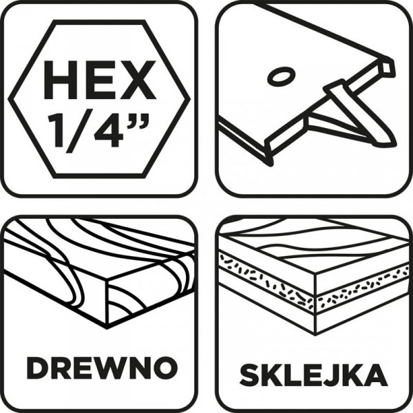 Wiertło do drewna łopatkowe, 32 x 152 mm
