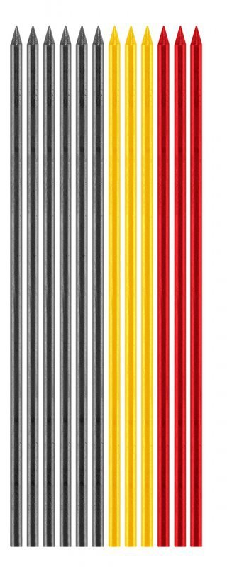 Ołówek, rysik automatyczny z temperówką plus 12 wkładów