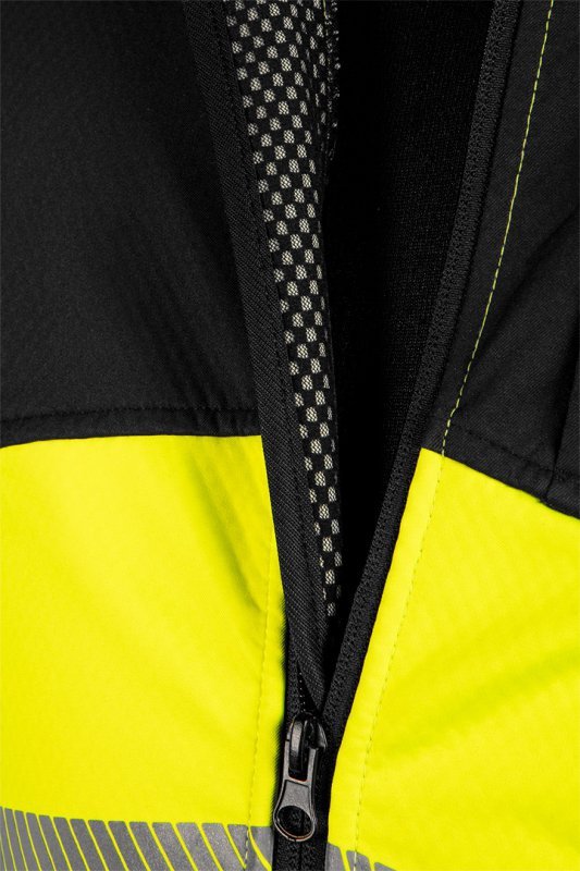 Kurtka robocza ostrzegawcza Softshell, żółta, rozmiar M