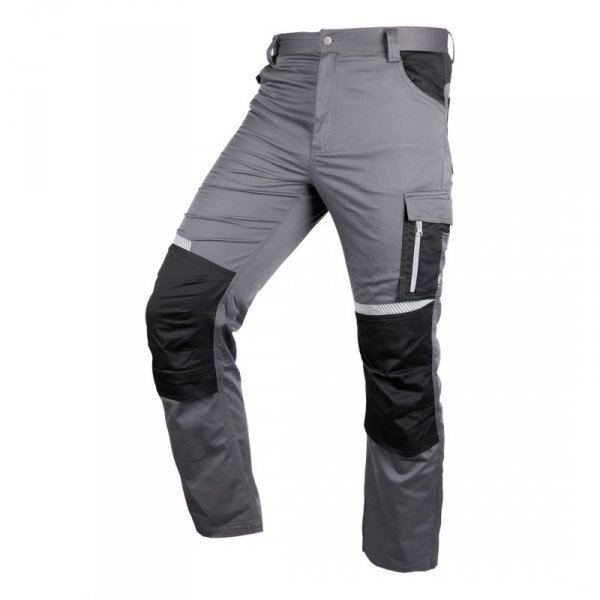 Spodnie robocze Mix&Match, szaro-czarne, rozmiar S