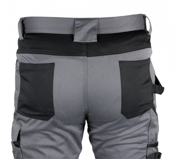 Spodnie robocze Mix&Match, szaro-czarne, rozmiar XXL