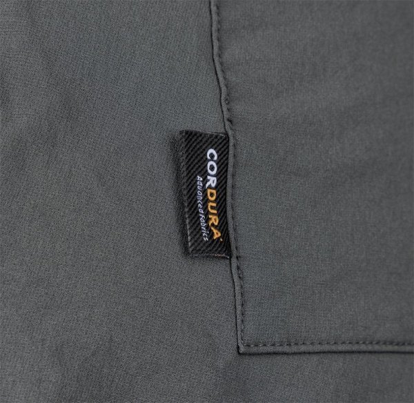 Spodnie robocze Mix&Match, 4 way stretch, z kaburami, Cordura, szaro-czarne, rozmiar XL