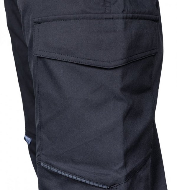 Spodnie robocze Mix&Match, stretch, czarne, rozmiar L