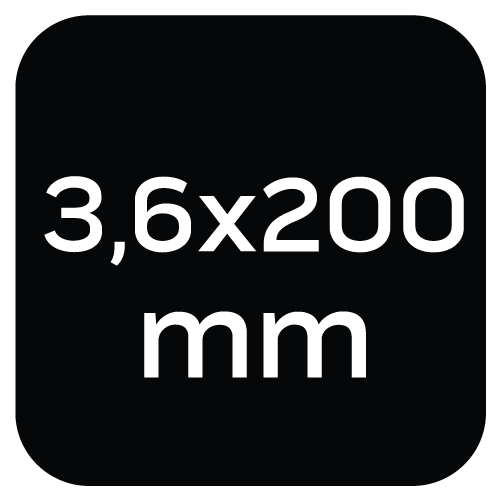 Opaski zaciskowe ogrodowe 3,6 x 200mm, 50 szt., brązowe