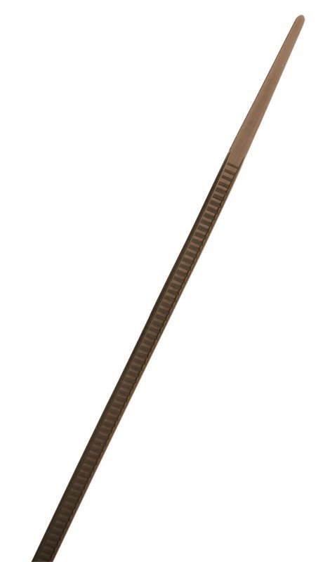 Opaski zaciskowe ogrodowe 2,5 x 200mm, 50 szt., brązowe