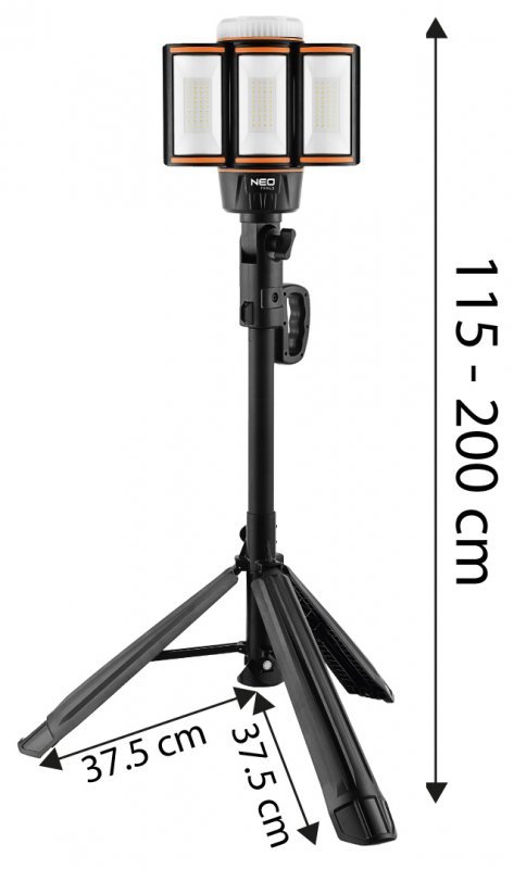 Lampa akumulatorowa na standzie 5000lm + ładowarka