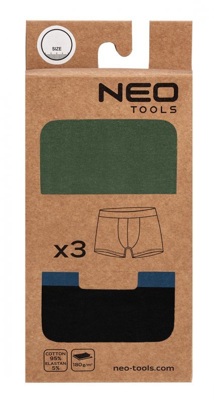 Bokserki basic 2, 3-pack, rozmiar XL