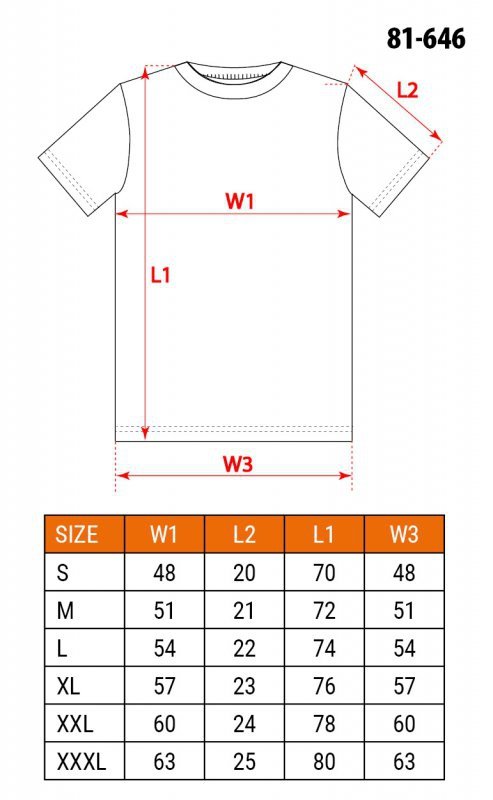 T-shirt, biały, rozmiar XXXL