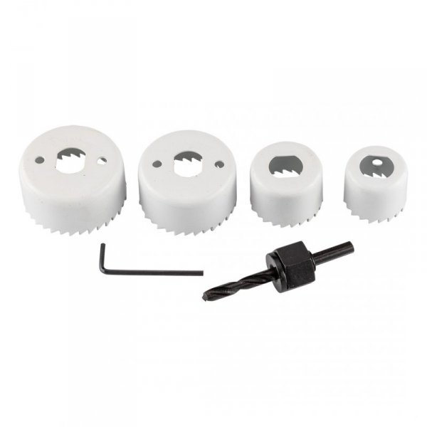 Otwornice z adapterem, 32-54 mm, zestaw 6 szt.