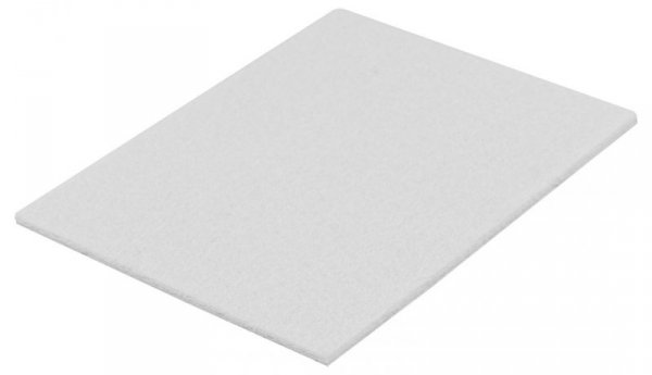 Podkładki filcowe samoprzylepne, białe 80x100mm, 2 szt.