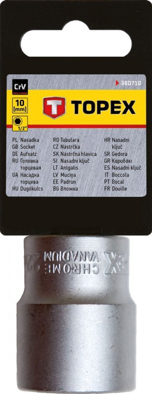 Nasadka sześciokątna 1/2&quot;, 10 mm