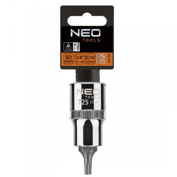 Końcówka Torx na nasadce 1/2&quot;, T25 x 55 mm
