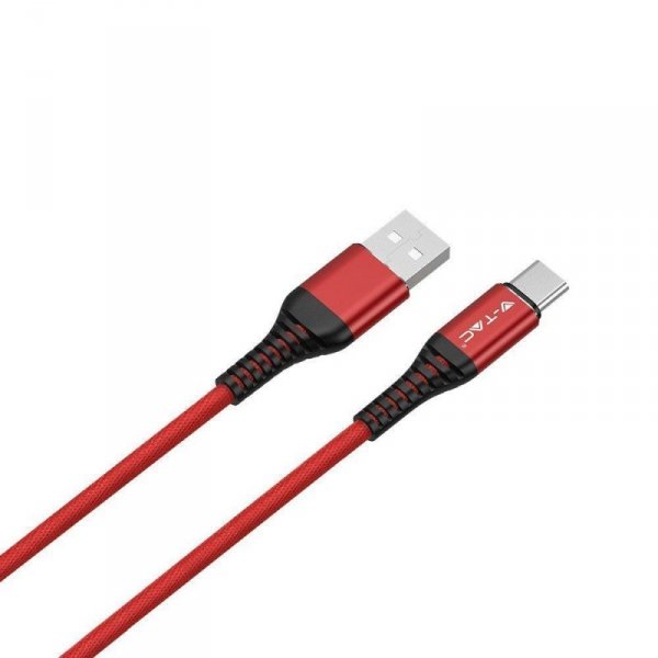 Przewód USB V-TAC Typ C 1M Czerwony Seria Złota VT-5352 2 Lata Gwarancji