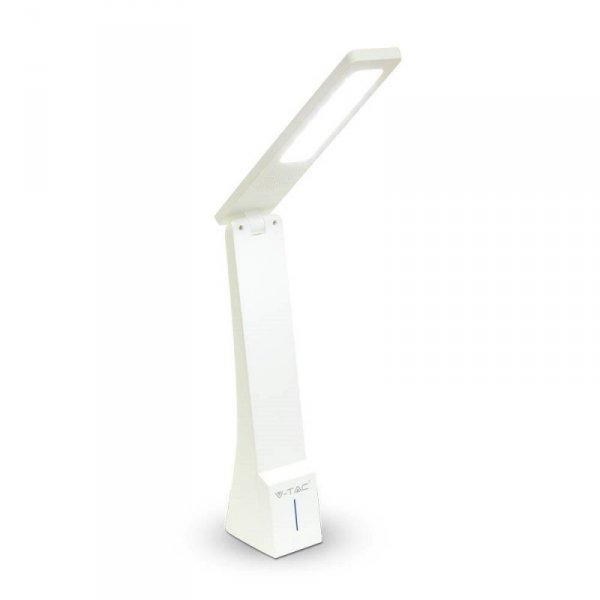 Lampka Biurkowa V-TAC 4W LED Ściemnianie Ładowanie Biały+Srebrny VT-1014 2700K-6400K 550lm 2 Lata Gwarancji