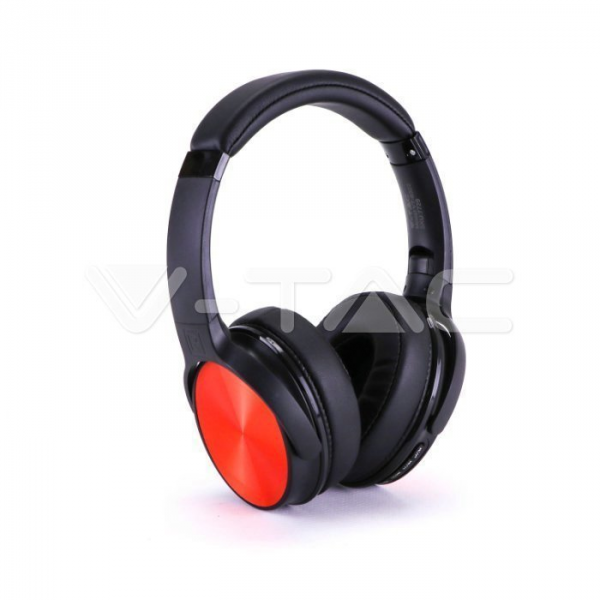 Bezprzewodowe Słuchawki Bluetooth Obrotowe 500mAh Czerwone VT-6322