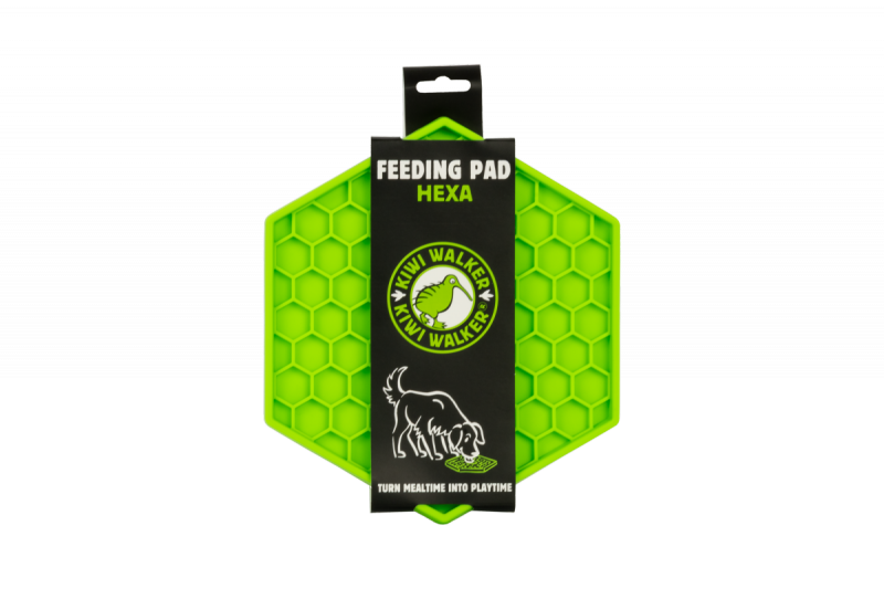 Kiwi Walker Hexa Feeding Pad Maxi – mata do lizania dla psa i kota zielona