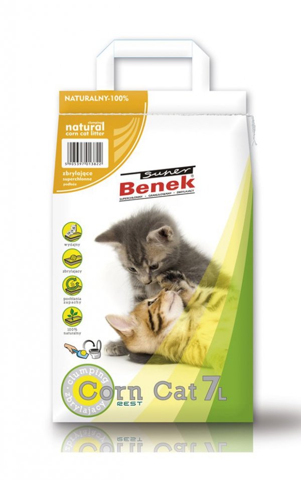 SUPER BENEK Corn Cat Naturalny 7l