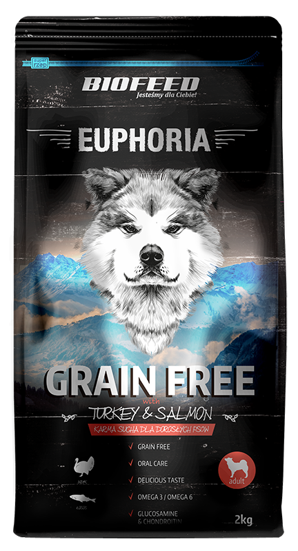 BIOFEED Euphoria Adult Dog Grain Free - Turkey & Salmon 2kg