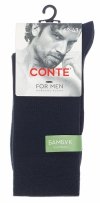 Skarpety męskie bambusowe CONTE For Men granatowe 40-41