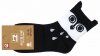 Bawełniane skarpetki dziewczęce ,czarno-białe śmieszne sowy w rozmiarze 35-38 Aura.via. Wysoka jakość wykonania firmy Aura.via