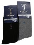 Ciepłe skarpetki męskie Aura.via Thermo z eleganckim znaczkiem-100% komfortu 43-46