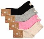 Zestaw 4 par skarpet bawełnianych damskich Elegancja w Pastelach Rozmiar 35-38 AuraVia