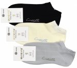 Bawełniane stopki damskie z napisem „Sztuka Kwiatów” zestaw 3 par 35-38 AuraVia