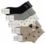 Bawełniane skarpety damskie w serduszka i misie. Miks 5 par 35-38