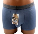 Auravia–niebieskie prążkowane bokserki męskie, 95% bawełny, rozmiar L