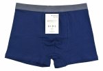Chłopięce bokserki Aura.Via KIDS granatowe–bawełna 95%, rozmiar 14-15  lat