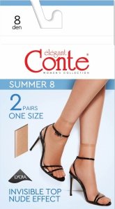 CONTE SUMMER 8 den – skarpetki z efektem bosej stopy