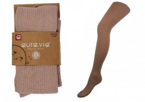 Rajstopy bawełna AuraVia 1-3 lat w prążki brokat