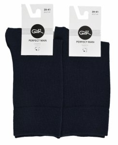 Gatta Perfect Man–niebieskie skarpety męskie z bawełny (87%) 42-44