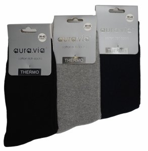 Skarpety termiczne z bawełny AuraVia – ochrona na chłodne dni 39-42