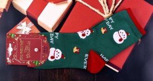 Świąteczne skarpetki Aura.Via SN9931 – bałwanki, renifery, pingwinki 38-41