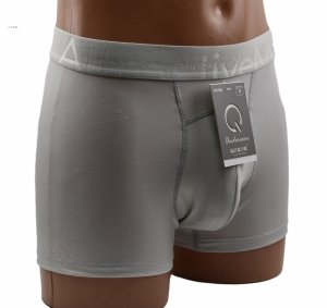 Gładkie bokserki Auravia AttractiveMan  szaroperłowe–wygoda, rozmiar XL