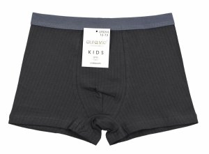 Bokserki chłopięce Aura.Via KIDS grafitowe – bawełna 95% rozmiar 12-13 lat