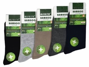 Oddychające skarpety z włókien bambusowych–unisex na każdą porę roku 5 par 38-41