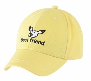 Be Snazzy bejsbolówka dziecięca z haftem pieska Best friend