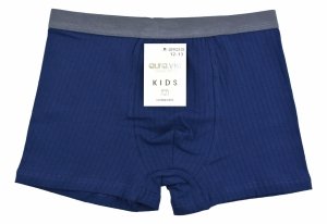 Chłopięce bokserki Aura.Via KIDS granatowe–bawełna 95%, rozmiar 14-15  lat
