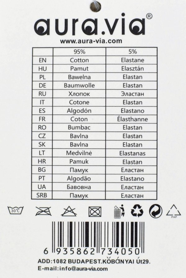 Auravia Cotton In–czarne bokserki męskie 95% bawełny, komfort, rozmiar 3XL