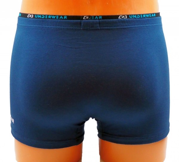 Bawełniane bokserki męskie firmy C+3 wykonane w rozmiarze XL. Produkt premium, model VBE-554