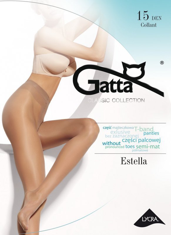 Gatta Estella 15 Den – Transparentne rajstopy na każdą okazję Rozmiar 5