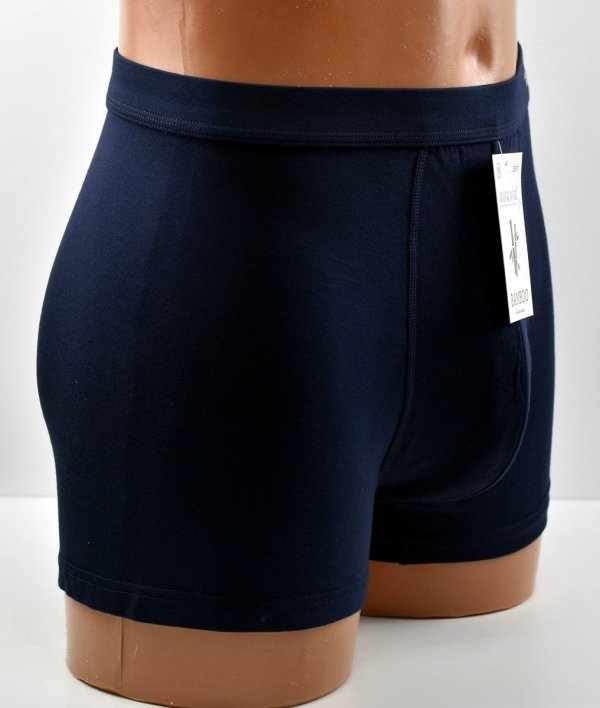 Granatowe bokserki męskie z włókna bambusowego miękkie i oddychające, rozmiar M