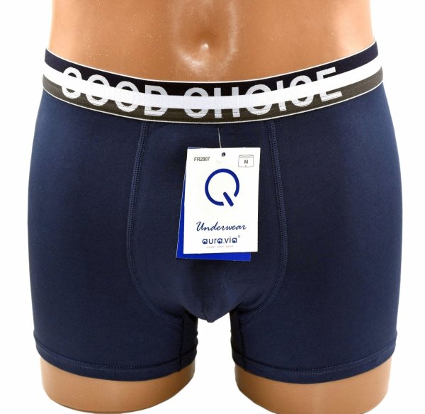 Aura.Via – granatowe bokserki GOOD CHOICE dla nowoczesnego mężczyzny, rozmiar 2XL