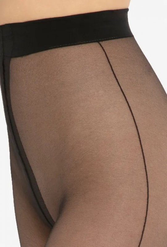 Seksowne rajstopy Gatta Rita Wz.02 o grubości 20 Den z wyciętą częścią majtkową i wzorem pole dance. Komfortowe, elastyczne i pełne kobiecego uroku.