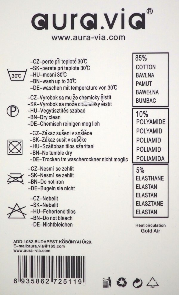 Metka produktu -Wykonane z wysokiej jakości przędzy bawełnianej w rozmiarze 39-42 - Model FZ632